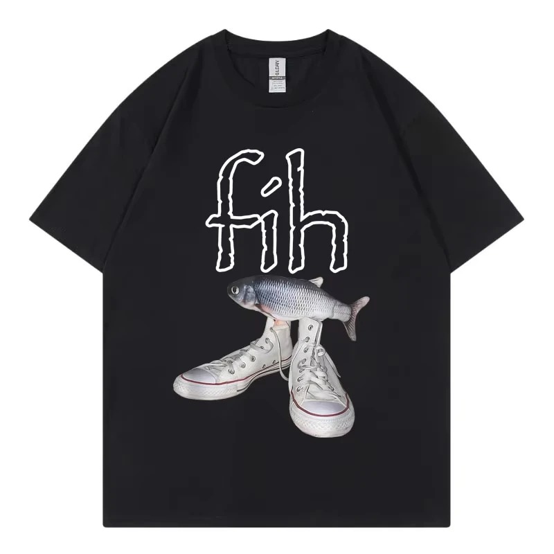 Men'S Fashion Rules - Divertenti T-shirt con Grafica di Pesci