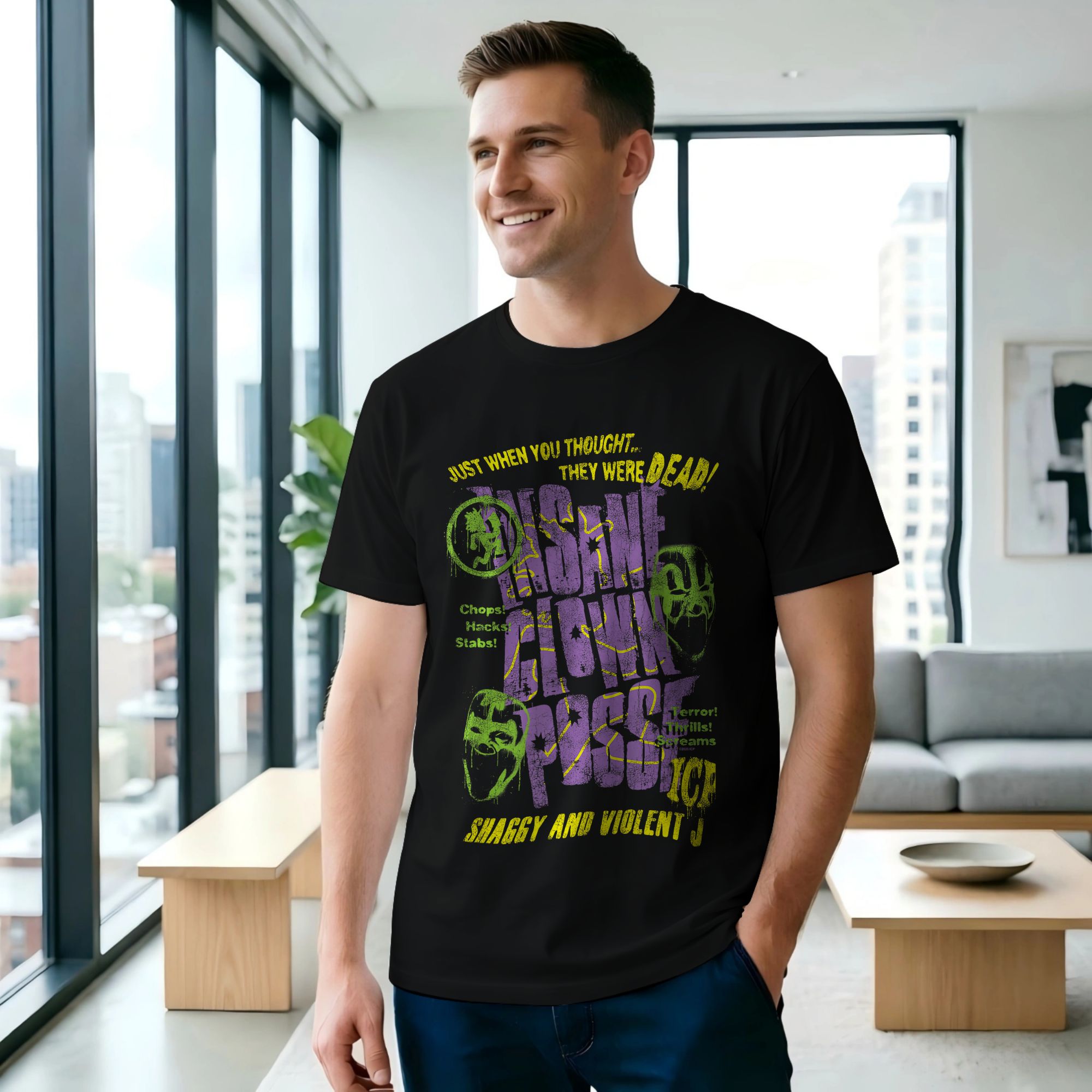 Mens Fashion Hacks - ICP Chops! Hack! Coltelli! T-shirt da