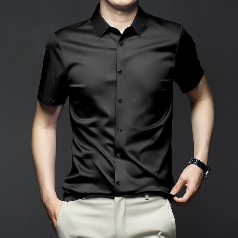 Dress Shirt Non-Iron - Camicia elegante da uomo 5XL Manica