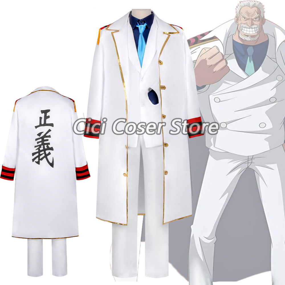 Trench Coat Men - Costume Cosplay Anime Vice Admiral Monkey·D·Garp,