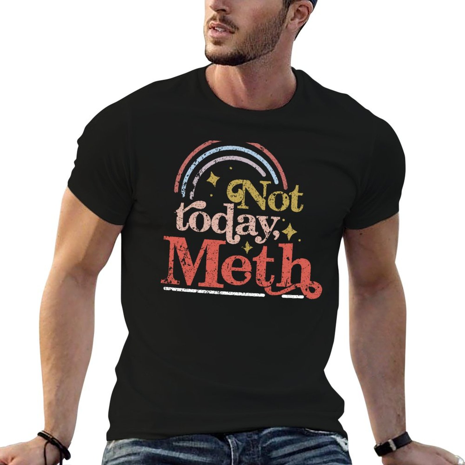 Men'S Fashion Today - T-shirt Not Today Meth AA NA