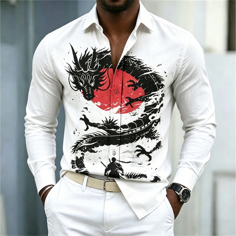Men'S Fashion Rules - Camicia da uomo 2026 nuova, bianca,