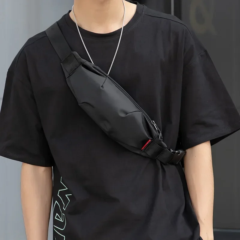 Fashion Harness Men - Borsa a Tracolla Minimalista da Uomo,