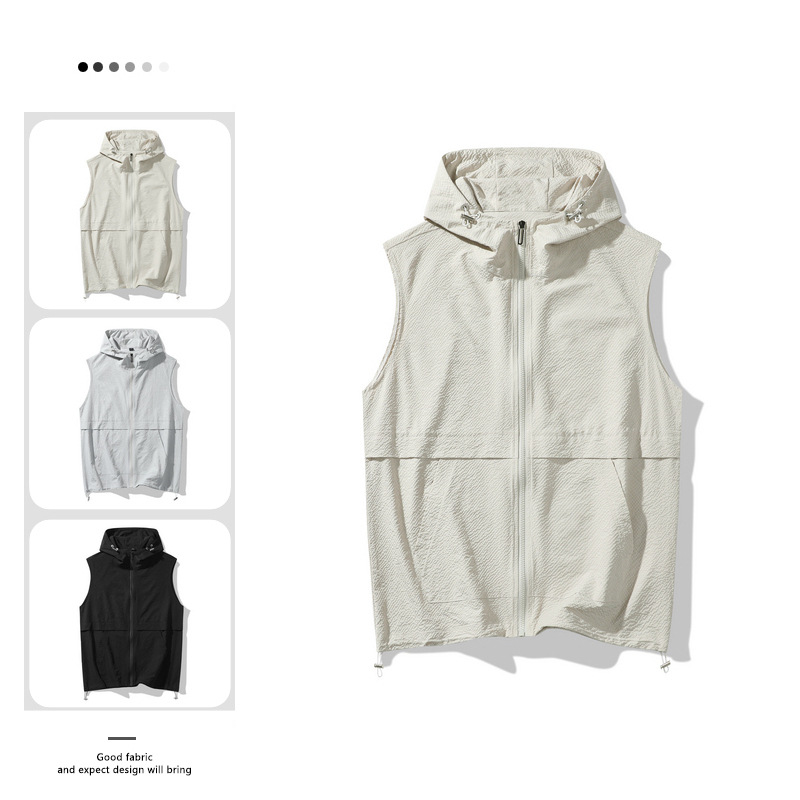Mens Fashion Vest - Giacca da lavoro americana senza maniche