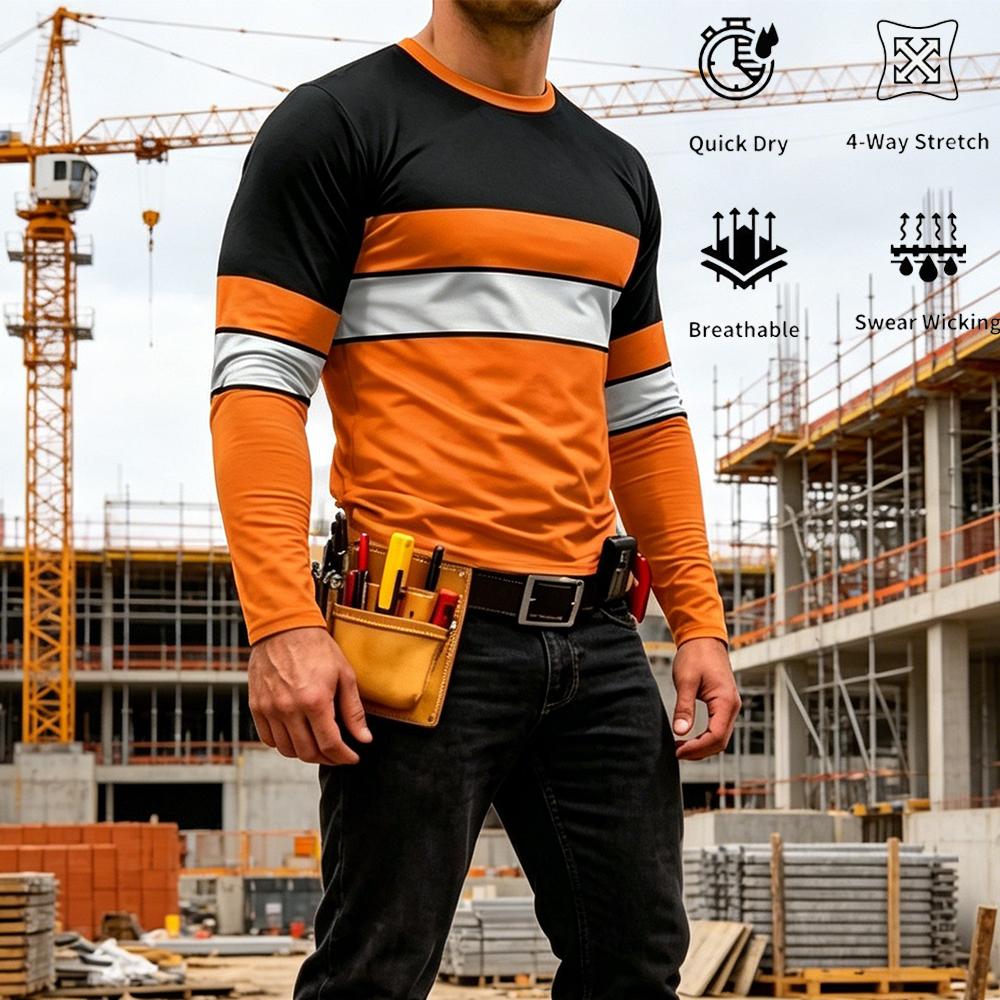 Men'S Fashion For Summer - T-shirt a Maniche Lunghe da Lavoro