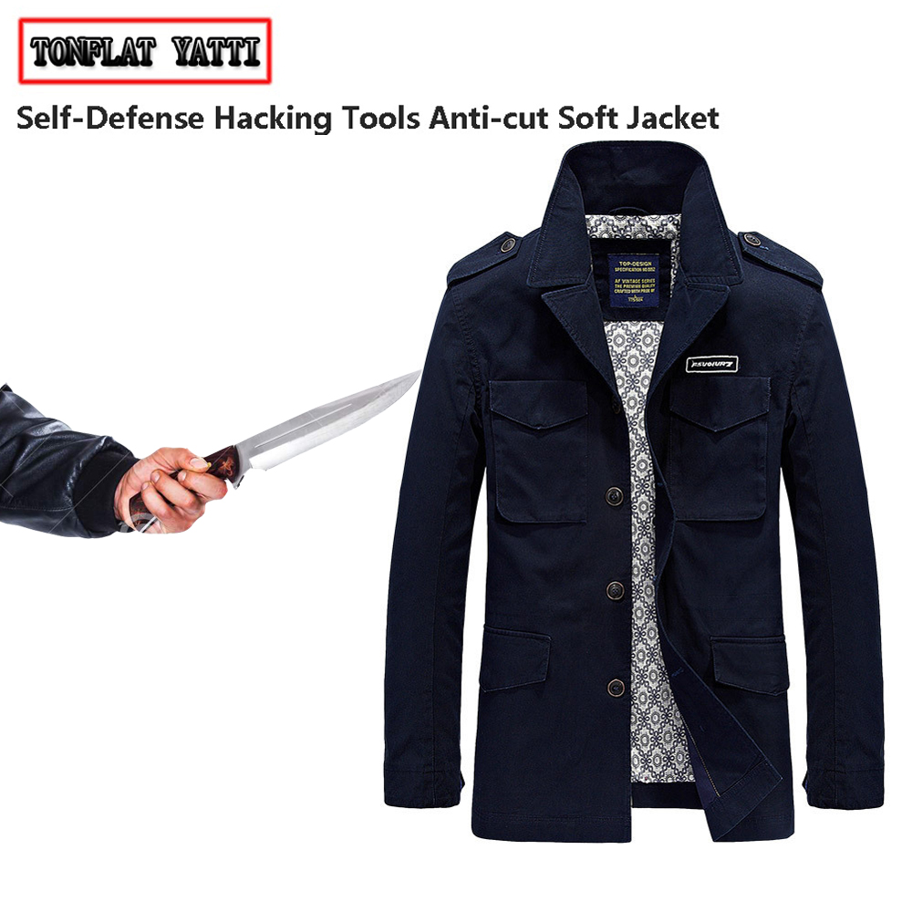 Mens Fashion Hacks - Giacca da uomo Anti-taglio Anti-Hacking Tactico