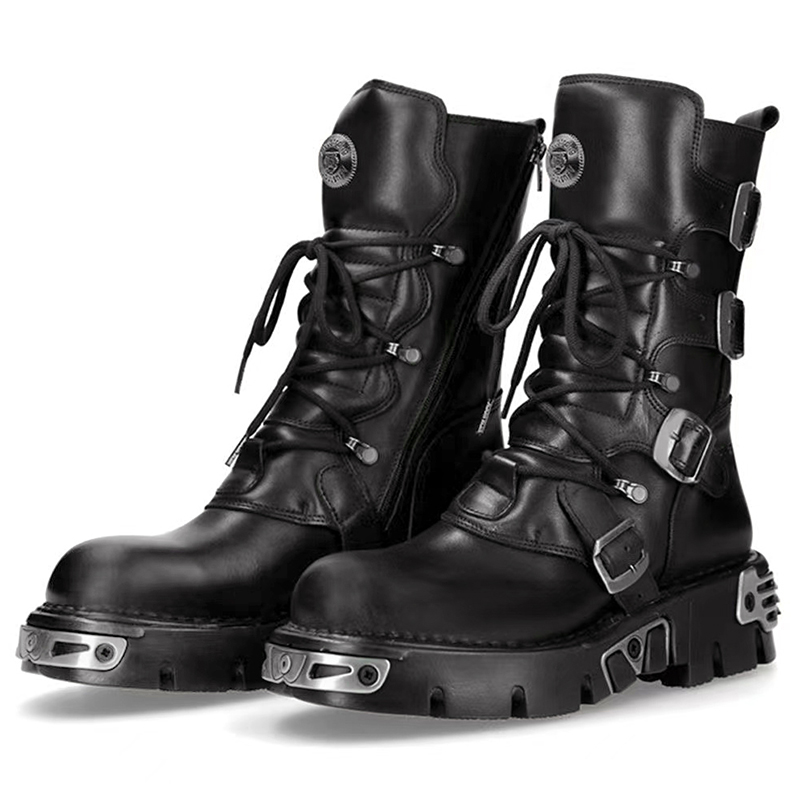 stivali da moto alti punk goti - Men'S Fashion News recensione e prezzo