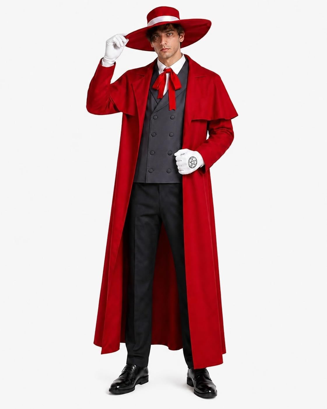 Costume Cosplay Anime Alucard  - Mens Fashion Vest recensione e prezzo