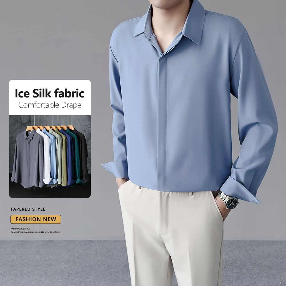Camicia da uomo sottile primav - Dress Shirt Non-Iron recensione e prezzo