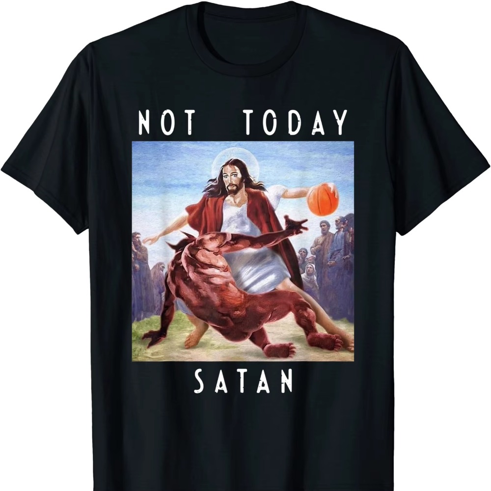 Maglietta Not Today Satan Jesu - Men'S Fashion Today recensione e prezzo