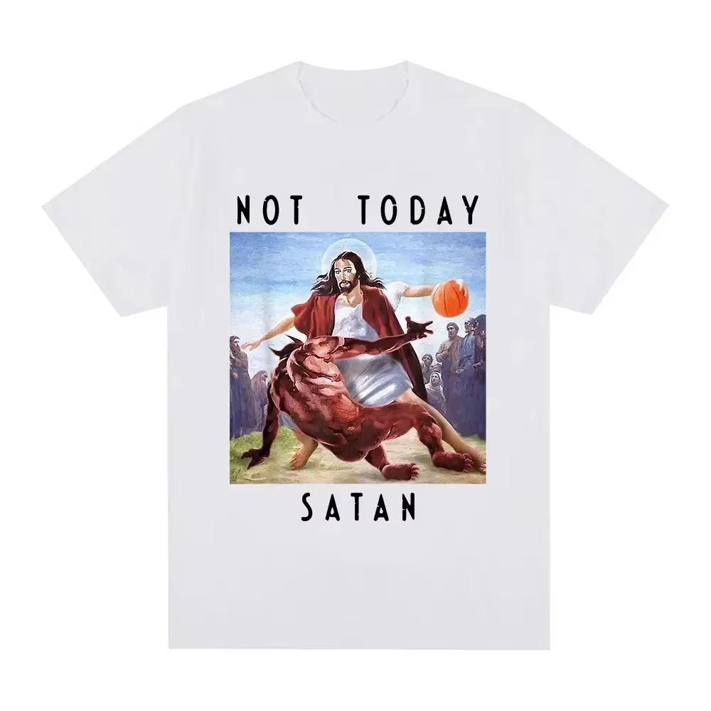 Maglietta Not Today Satan Jesu - Men'S Fashion Today recensione e prezzo